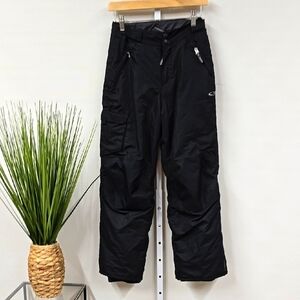 Champion Black Cargo Snow Pants with Elastic Waistband Boys Large